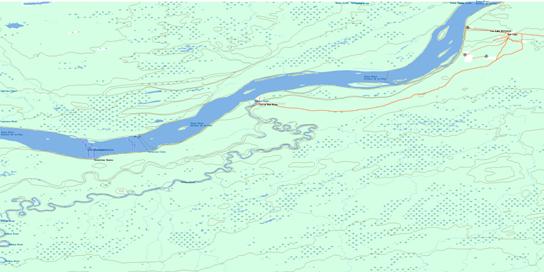 Vermilion Chutes Topographic map 084J07 at 1:50,000 Scale