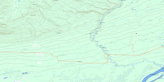 Wentzel River Topo Map 084J10 at 1:50,000 scale - National Topographic System of Canada (NTS) - Toporama map