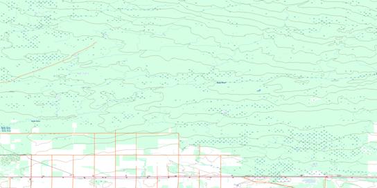 Bushe River Topo Map 084K10 at 1:50,000 scale - National Topographic System of Canada (NTS) - Toporama map