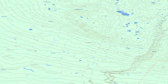 Hotte Lake Topo Map 084K16 at 1:50,000 scale - National Topographic System of Canada (NTS) - Toporama map
