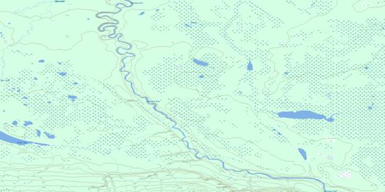 Basset Lake Topographic map 084L08 at 1:50,000 Scale