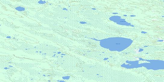 Thultue Lake Topographic map 084P12 at 1:50,000 Scale