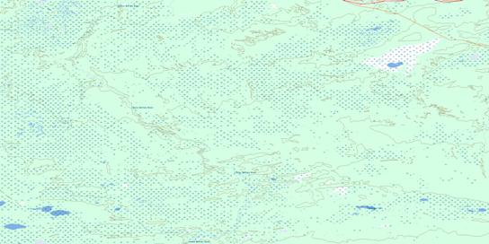 Flatgrass Lake Topographic map 084P15 at 1:50,000 Scale