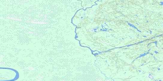 Tethul River Topographic map 085A09 at 1:50,000 Scale