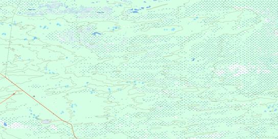 Swampy Lakes Topo Map 085B09 at 1:50,000 scale - National Topographic System of Canada (NTS) - Toporama map
