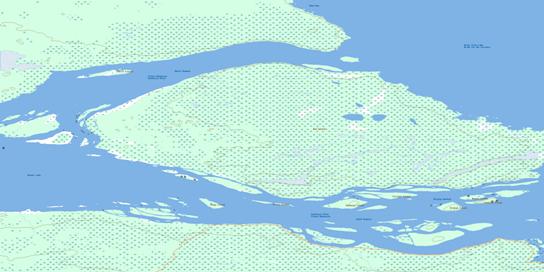 North Channel Topo Map 085F02 at 1:50,000 scale - National Topographic System of Canada (NTS) - Toporama map