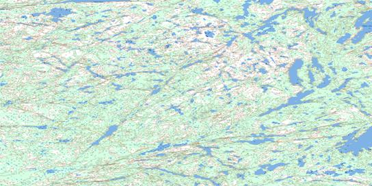 Thubun River Topo Map 085H08 at 1:50,000 scale - National Topographic System of Canada (NTS) - Toporama map