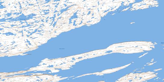 Blanchet Island Topo Map 085I01 at 1:50,000 scale - National Topographic System of Canada (NTS) - Toporama map