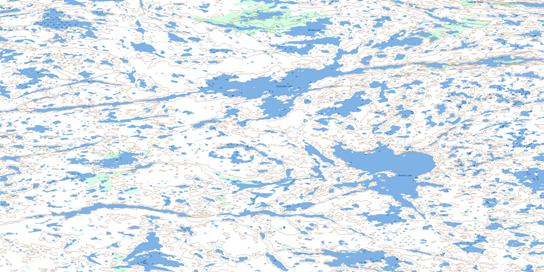 Jennejohn Lake Topographic map 085I05 at 1:50,000 Scale