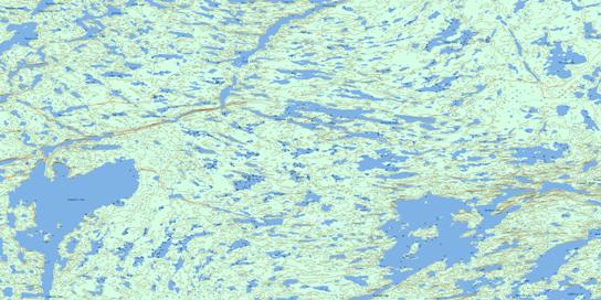 Buckham Lake Topo Map 085I07 at 1:50,000 scale - National Topographic System of Canada (NTS) - Toporama map