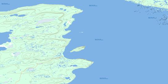 Old Fort Island Topo Map 085J06 at 1:50,000 scale - National Topographic System of Canada (NTS) - Toporama map