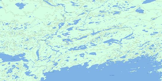 Lac Tempier Topographic map 085M09 at 1:50,000 Scale