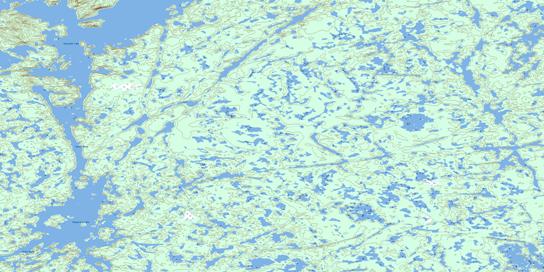 Bigspruce Lake Topographic map 085O12 at 1:50,000 Scale