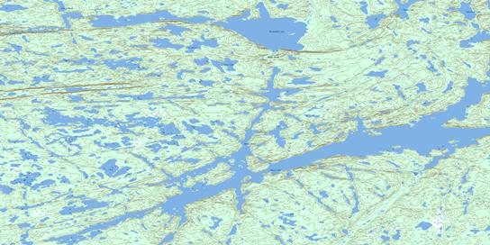 Ghost Lake Topo Map 085O14 at 1:50,000 scale - National Topographic System of Canada (NTS) - Toporama map