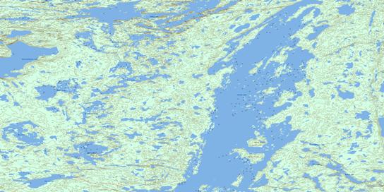 Gordon Lake Topo Map 085P03 at 1:50,000 scale - National Topographic System of Canada (NTS) - Toporama map