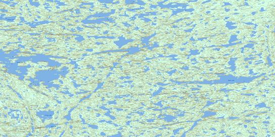 Denis Lake Topo Map 085P07 at 1:50,000 scale - National Topographic System of Canada (NTS) - Toporama map