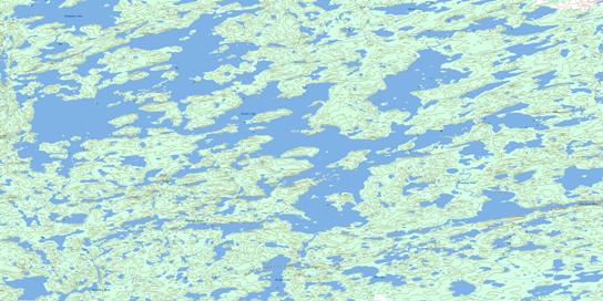 Beniah Lake Topographic map 085P08 at 1:50,000 Scale