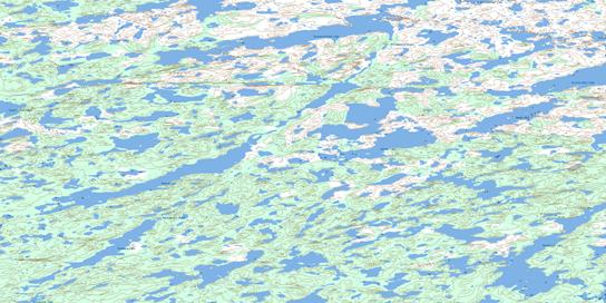 Hunter Lake Topo Map 086A03 at 1:50,000 scale - National Topographic System of Canada (NTS) - Toporama map