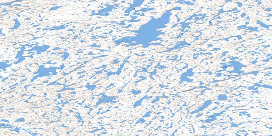 Newbigging Lake Topo Map 086A08 at 1:50,000 scale - National Topographic System of Canada (NTS) - Toporama map
