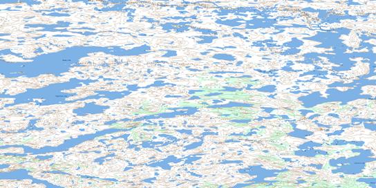 Angelique Lake Topo Map 086A11 at 1:50,000 scale - National Topographic System of Canada (NTS) - Toporama map