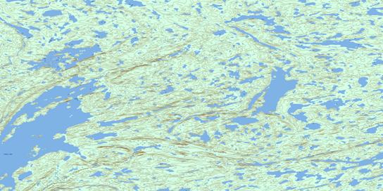 Strachan Lake Topographic map 086B07 at 1:50,000 Scale