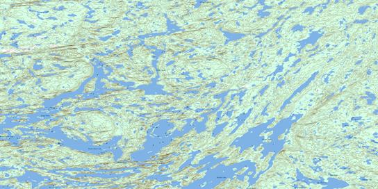 Arseno Lake Topographic map 086B12 at 1:50,000 Scale