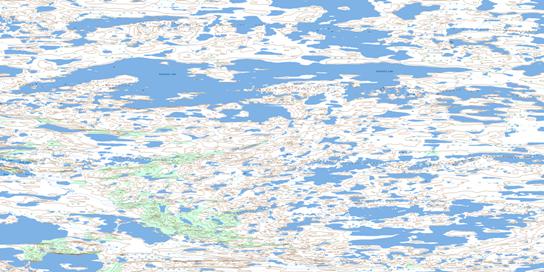 Grenville Lake Topographic map 086B15 at 1:50,000 Scale