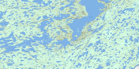Zinto Lake Topographic map 086C01 at 1:50,000 Scale