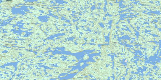 Devries Lake Topo Map 086C07 at 1:50,000 scale - National Topographic System of Canada (NTS) - Toporama map