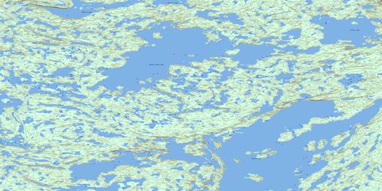 Ingray Lake Topo Map 086C08 at 1:50,000 scale - National Topographic System of Canada (NTS) - Toporama map