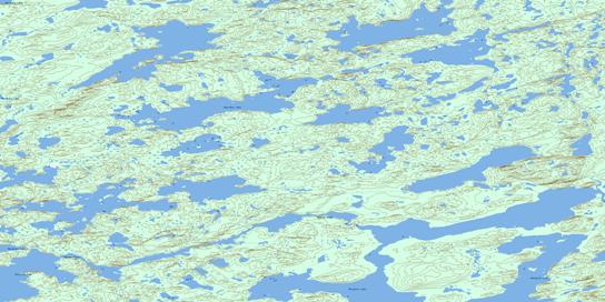 Devreker Lake Topographic map 086C11 at 1:50,000 Scale