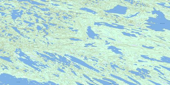 Messina Lake Topo Map 086D04 at 1:50,000 scale - National Topographic System of Canada (NTS) - Toporama map