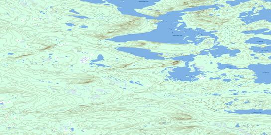 Beaverlodge Lake Topo Map 086D09 at 1:50,000 scale - National Topographic System of Canada (NTS) - Toporama map