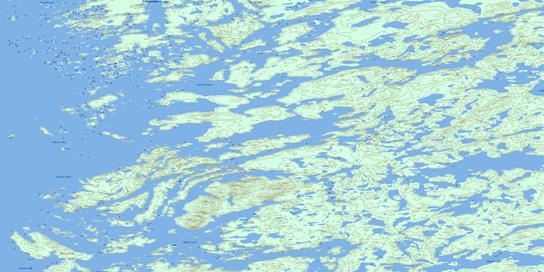 Hottah Lake East Topo Map 086E01 at 1:50,000 scale - National Topographic System of Canada (NTS) - Toporama map
