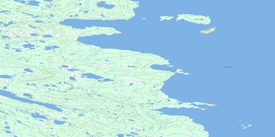 Kechinta Island Topo Map 086E02 at 1:50,000 scale - National Topographic System of Canada (NTS) - Toporama map