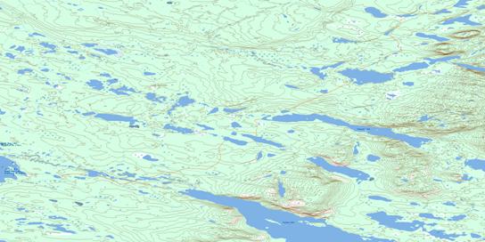 Fenwick Lake Topo Map 086E06 at 1:50,000 scale - National Topographic System of Canada (NTS) - Toporama map