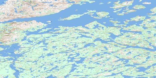 Rainy Lake Topo Map 086E09 at 1:50,000 scale - National Topographic System of Canada (NTS) - Toporama map
