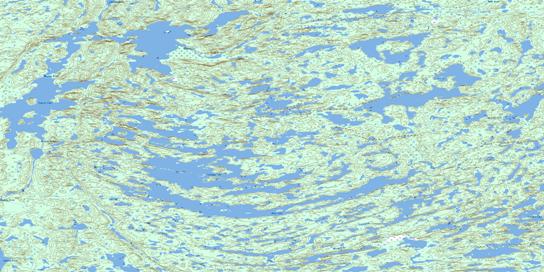 Turmoil Lake Topo Map 086F01 at 1:50,000 scale - National Topographic System of Canada (NTS) - Toporama map