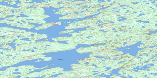 Longtom Lake Topographic map 086F04 at 1:50,000 Scale