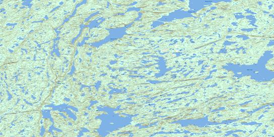 Robb Lake Topographic map 086F08 at 1:50,000 Scale