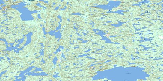 Bishop Lake Topo Map 086F09 at 1:50,000 scale - National Topographic System of Canada (NTS) - Toporama map