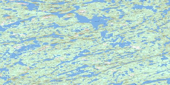 Hansen Lake Topo Map 086F10 at 1:50,000 scale - National Topographic System of Canada (NTS) - Toporama map
