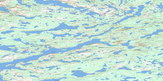 Moody Lake Topo Map 086F13 at 1:50,000 scale - National Topographic System of Canada (NTS) - Toporama map