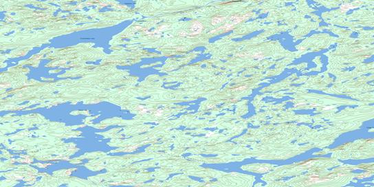 Hooker Lake Topographic map 086F14 at 1:50,000 Scale