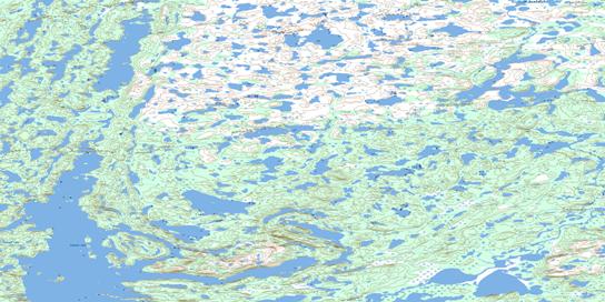 Exmouth Lake Topographic map 086G04 at 1:50,000 Scale