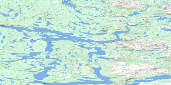 Rocknest Lake Topographic map 086G09 at 1:50,000 Scale