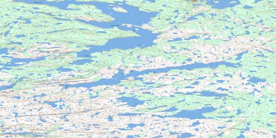 Samandre Lake Topographic map 086G14 at 1:50,000 Scale