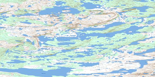 Ambush Lake Topo Map 086H12 at 1:50,000 scale - National Topographic System of Canada (NTS) - Toporama map