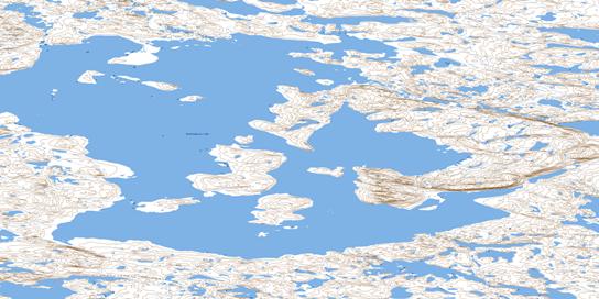 Rockinghorse Lake Topo Map 086H16 at 1:50,000 scale - National Topographic System of Canada (NTS) - Toporama map