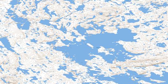 Inulik Lake Topo Map 086I14 at 1:50,000 scale - National Topographic System of Canada (NTS) - Toporama map